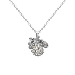 Diamante taglio Cuscino Antico Pendente a Goccia 1 carati – Oro