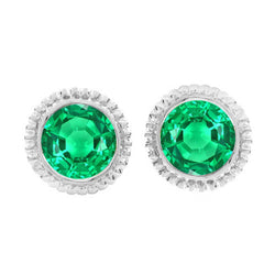 Smeraldo Colombiano Certificato GIA Gemstone Earring – 2 carati