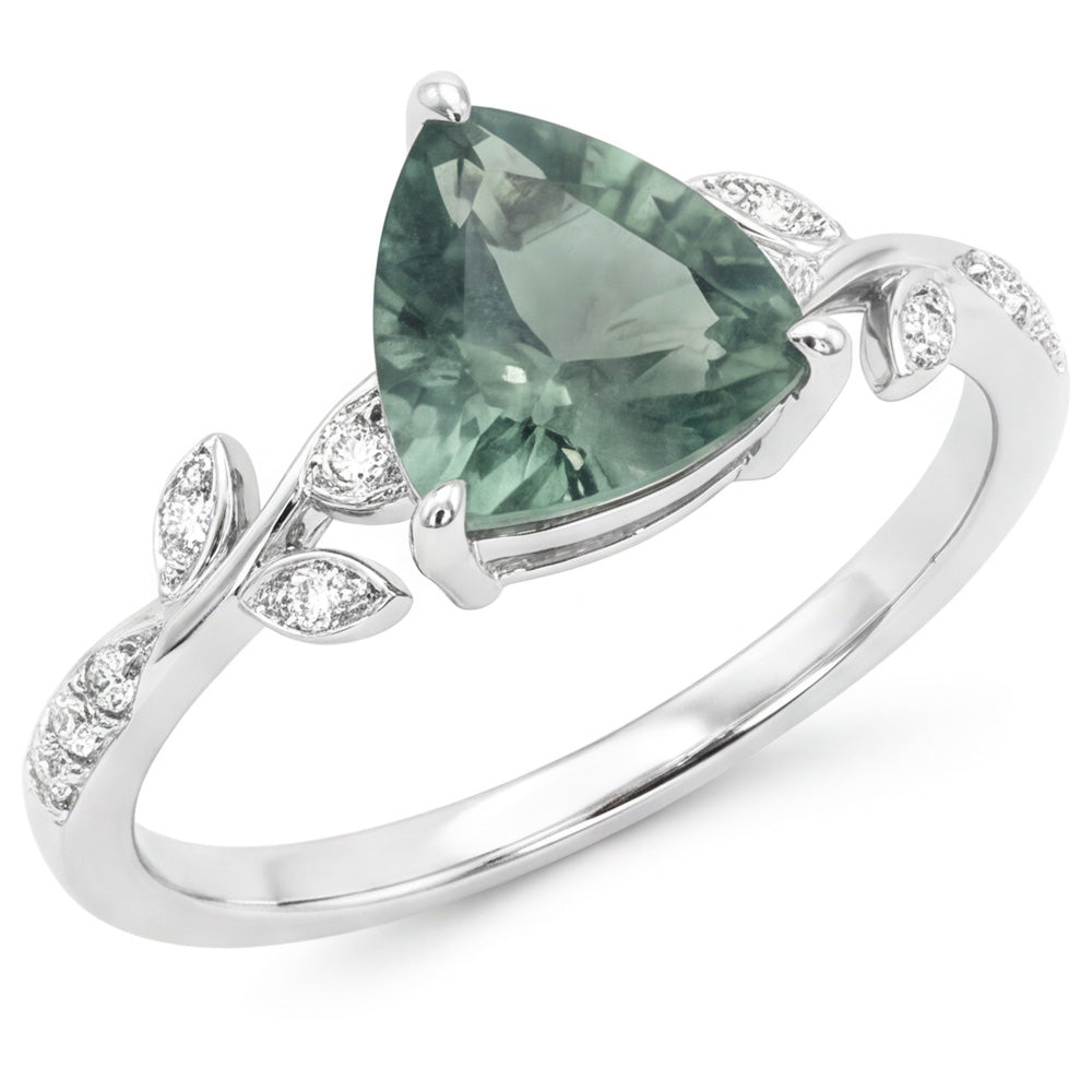 VVS Green Prasiolite Anello con Gemma 2,0 carati – Oro 14 Carati
