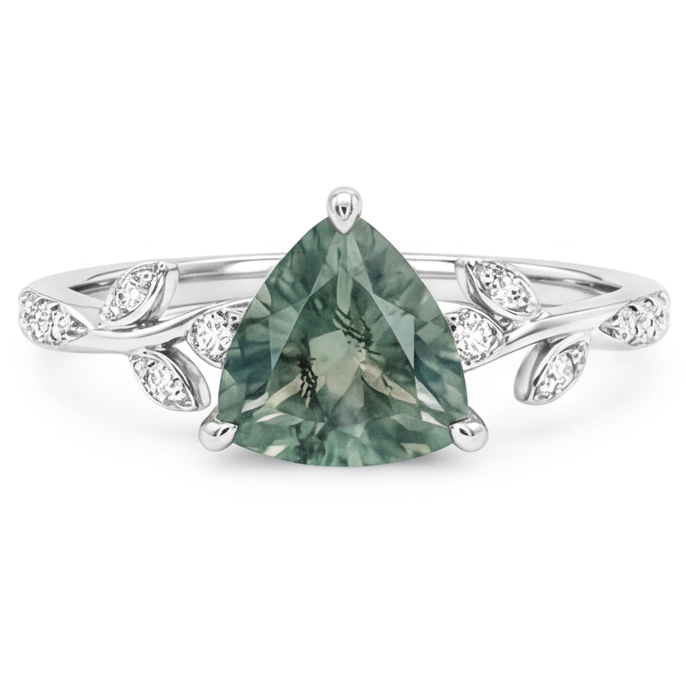 VVS Green Prasiolite Anello con Gemma 2,0 carati – Oro 14 Carati