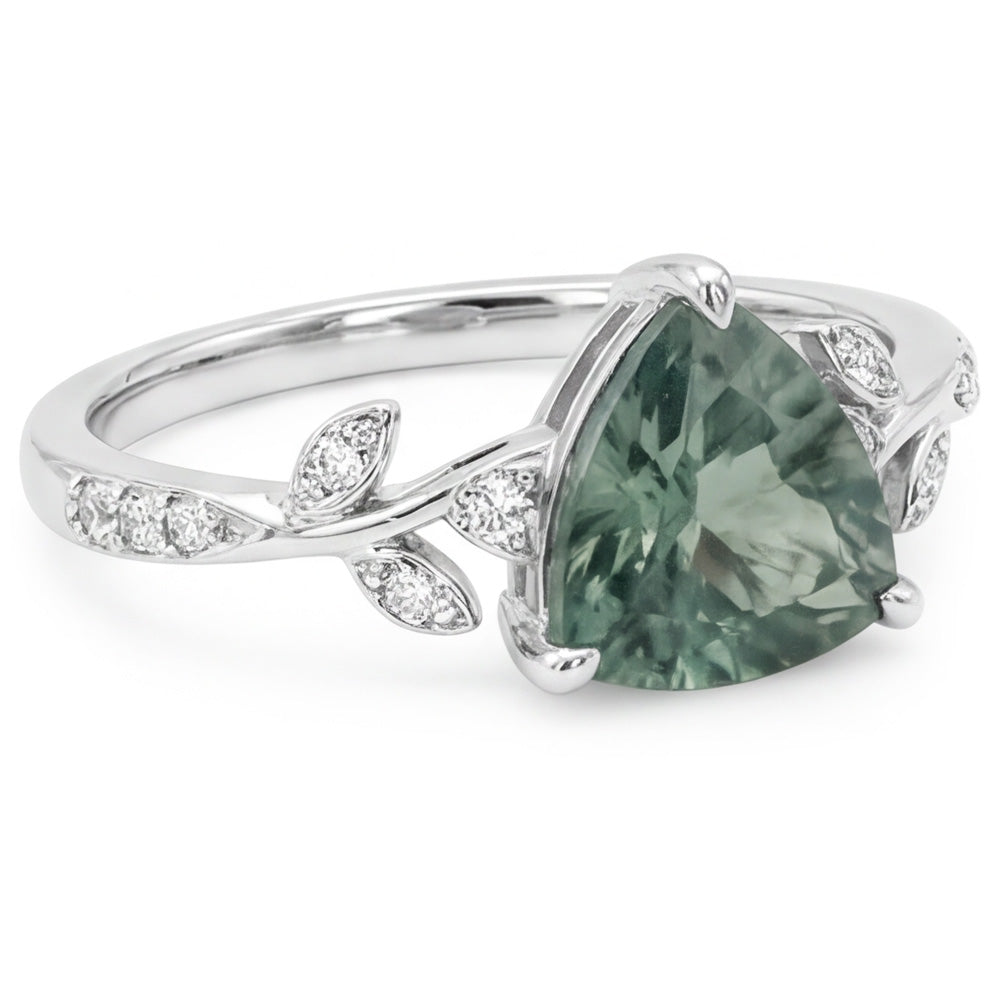 VVS Green Prasiolite Anello con Gemma 2,0 carati – Oro 14 Carati