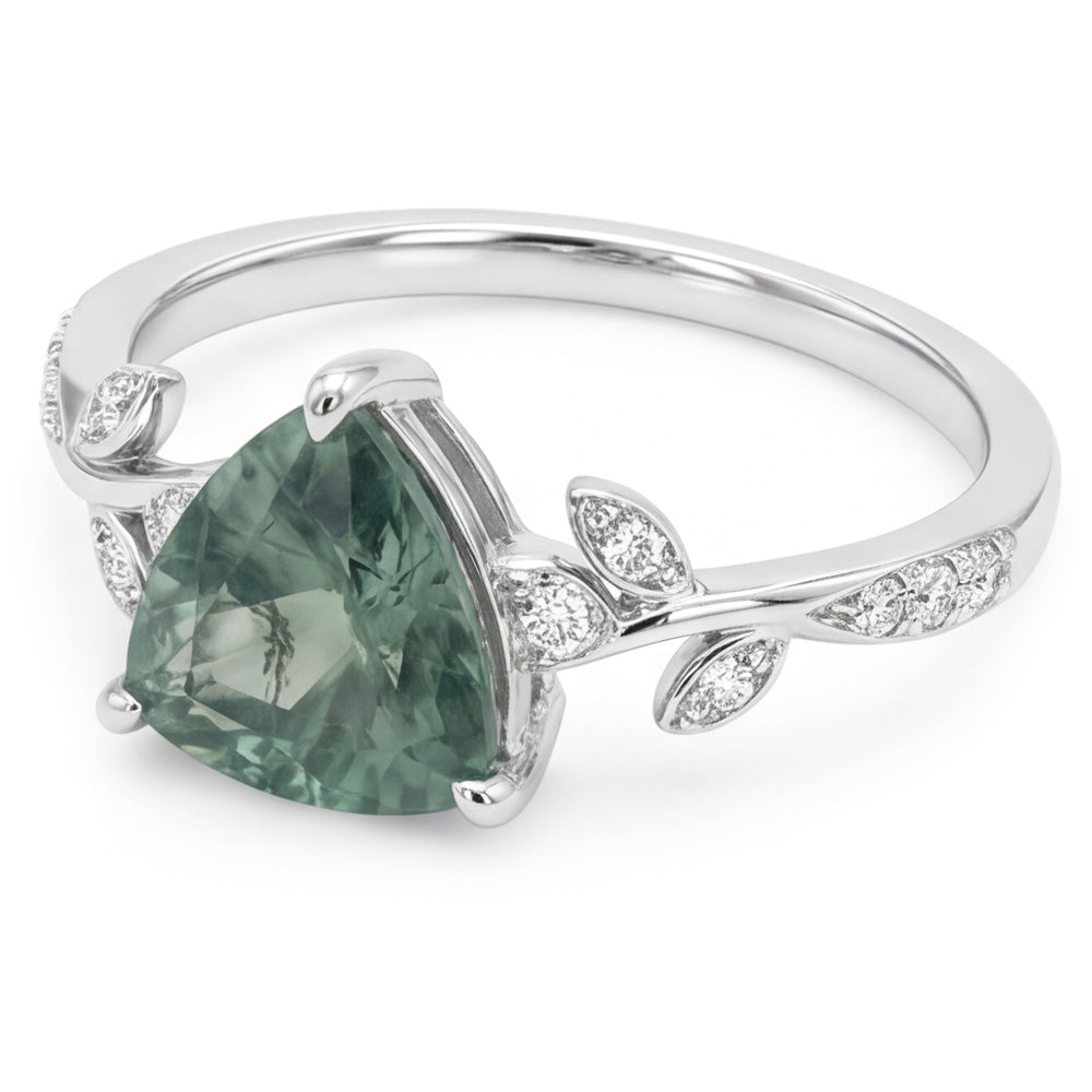VVS Green Prasiolite Anello con Gemma 2,0 carati – Oro 14 Carati