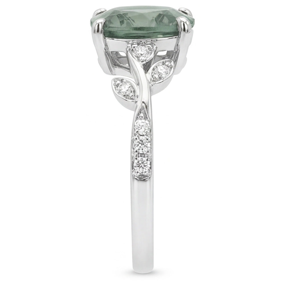VVS Green Prasiolite Anello con Gemma 2,0 carati – Oro 14 Carati