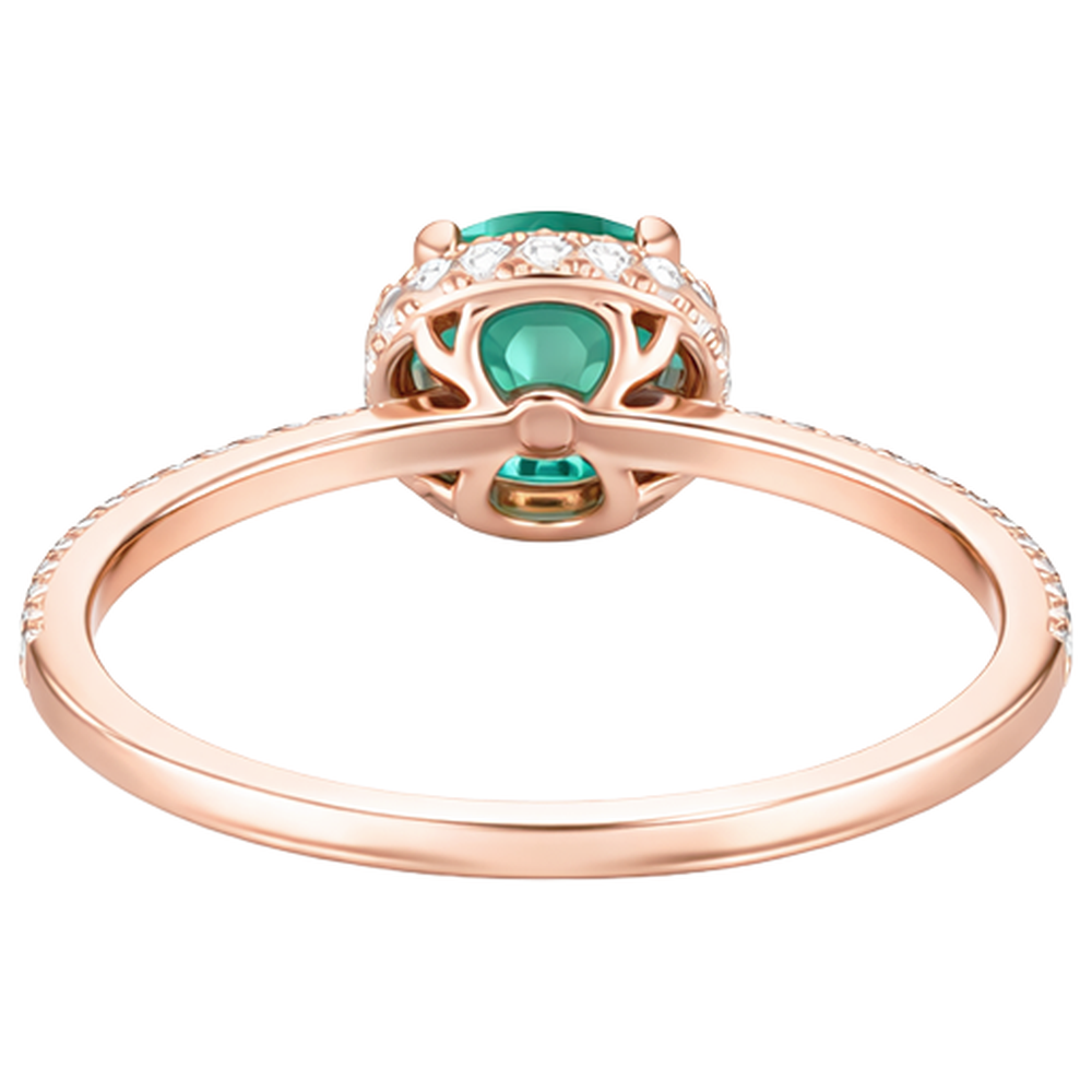 vero round diamante 4.40carati anello con accenti diamanti