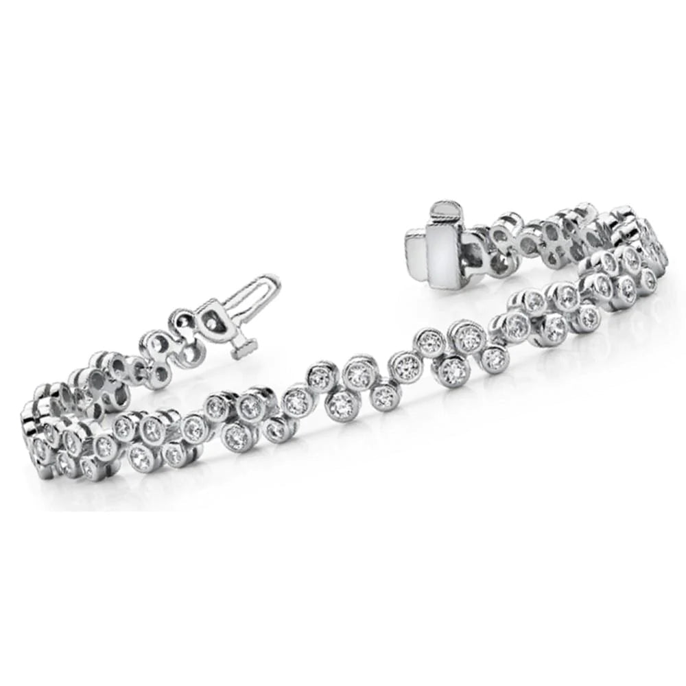 Vero Bolle Diamante Bracciale Tennis 6 Carati