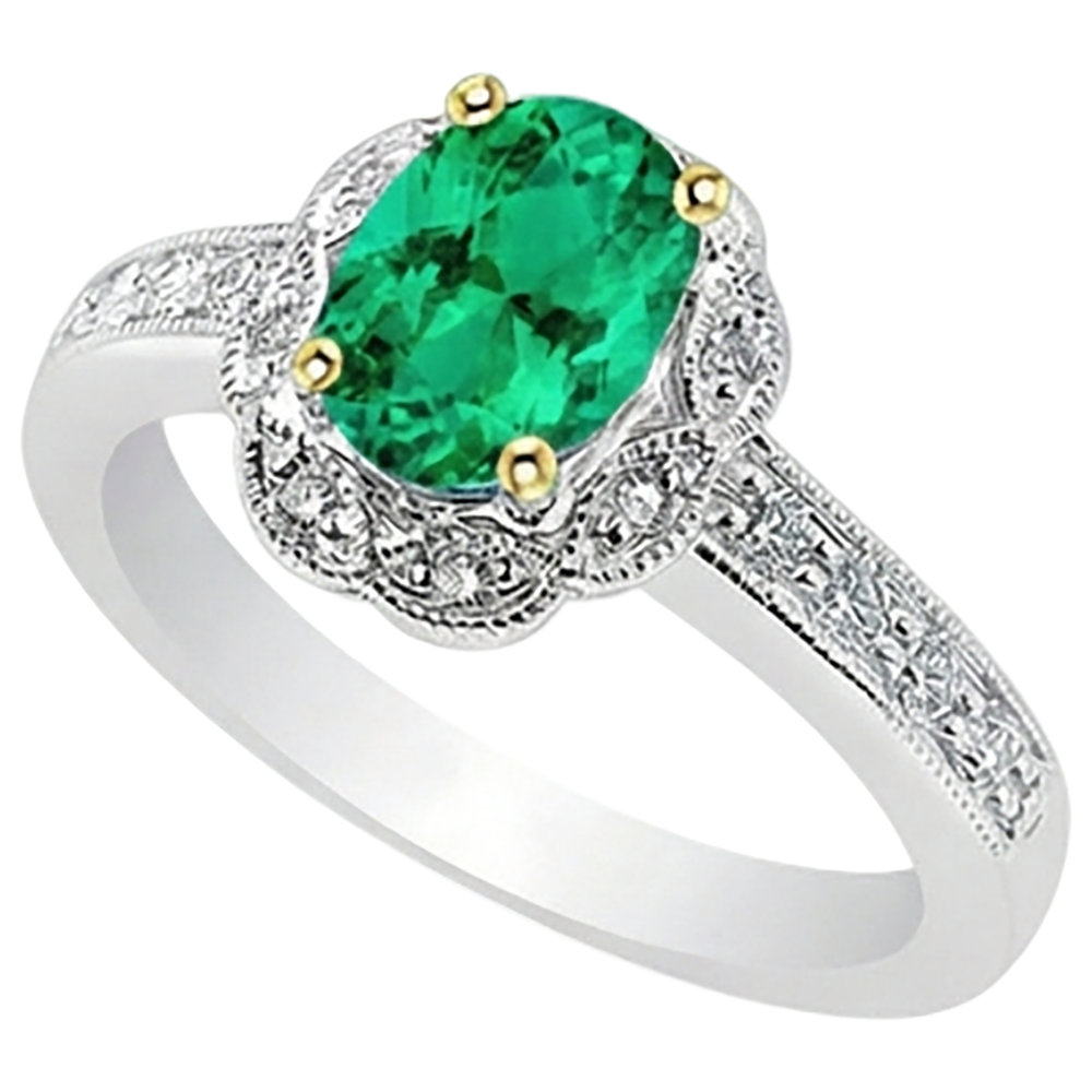 Fine Anello con Pietra Preziosa 2 carati – vista profilo