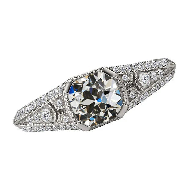 Diamante Anniversary Ring 4 carati Oro 14 Carati Bianco – vista principale