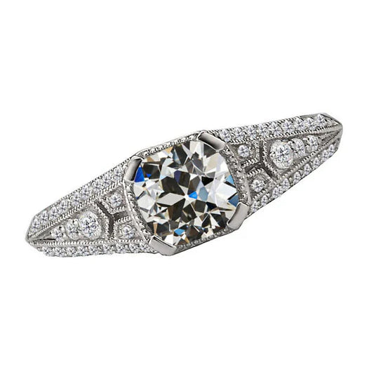 Diamante Anniversary Ring 4 carati Oro 14 Carati Bianco – vista principale