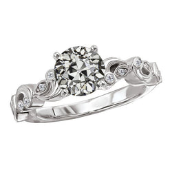 Diamante Anniversary Ring – Vintage 3 carati Oro Bianco 14K
