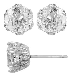 Brillante Vintage Diamante Fine Orecchini Pendenti – 6,50 carati