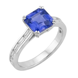 Vivido Anello Zaffiro Blu Reale