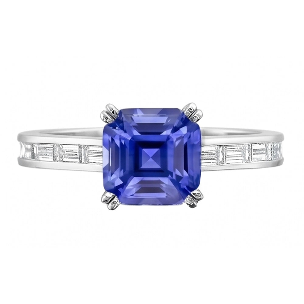 Vivido Anello Zaffiro Blu Reale