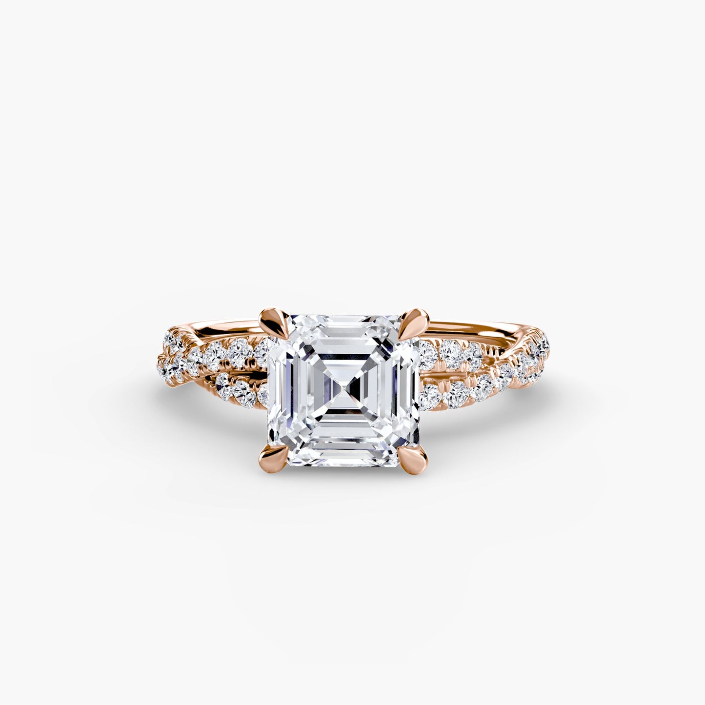 Taglio Brillante Pietra Preziosa anello in Gold – primo piano