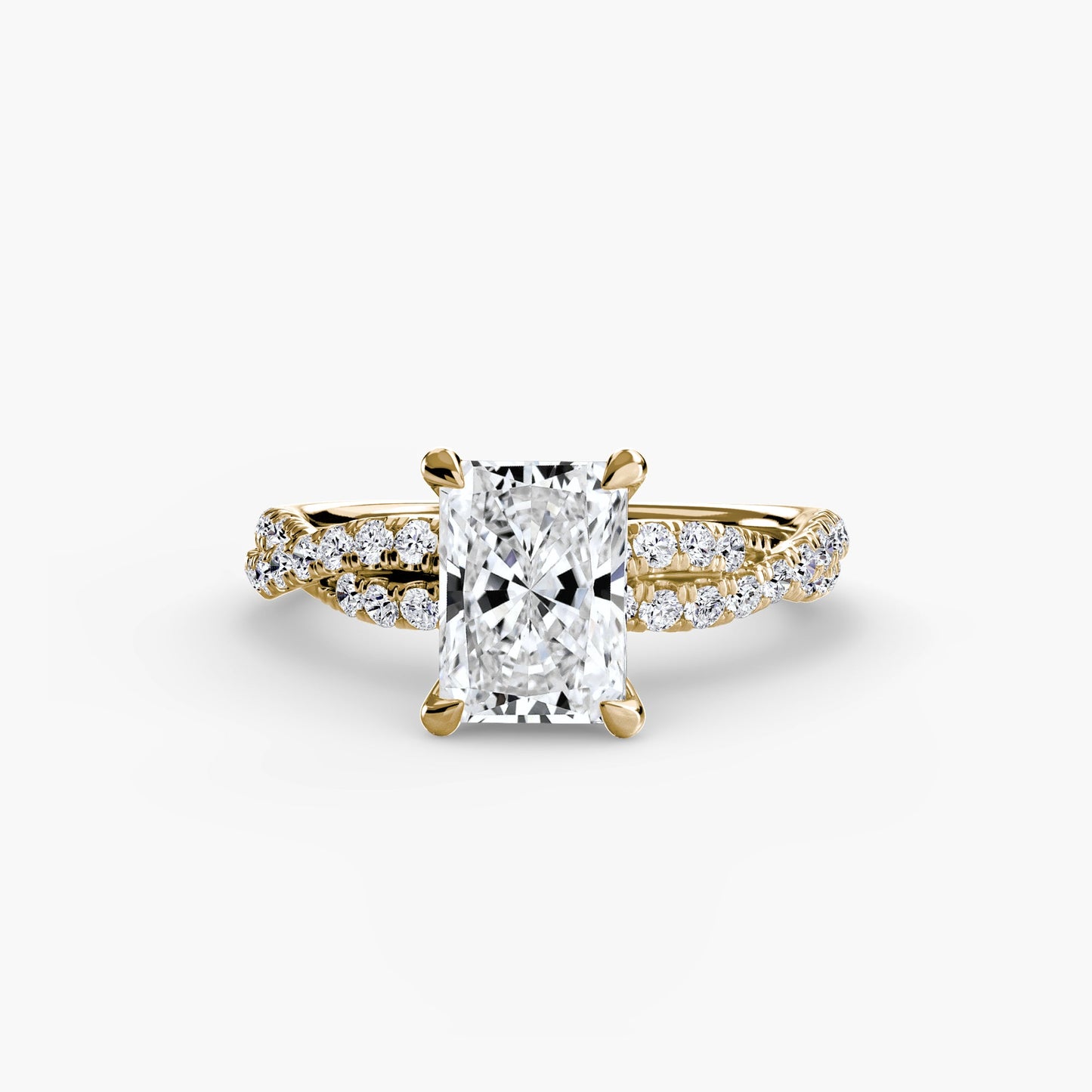 Taglio Brillante Pietra Preziosa anello in Gold – vista alternativa