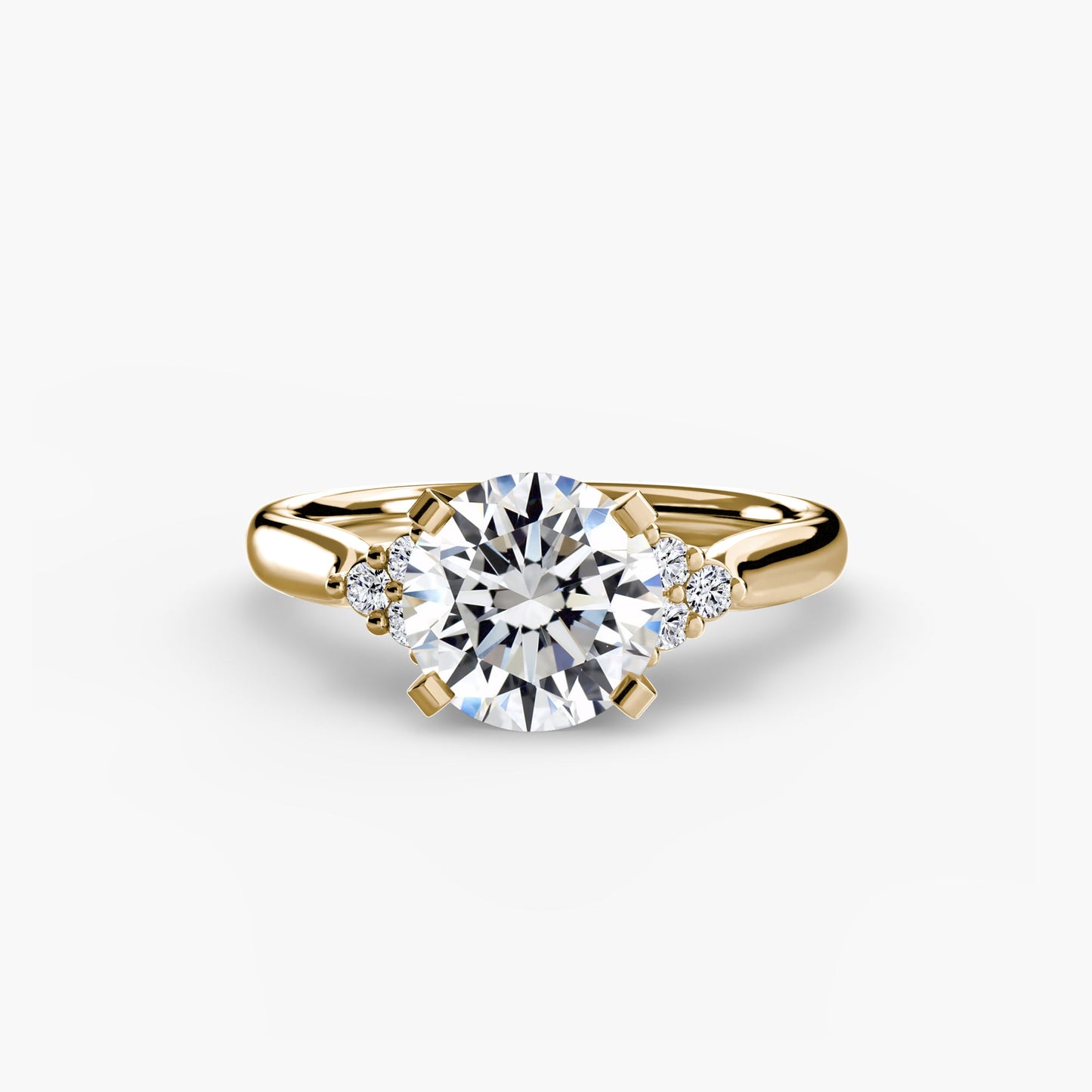 Setting Gold con Gemma – vista frontale