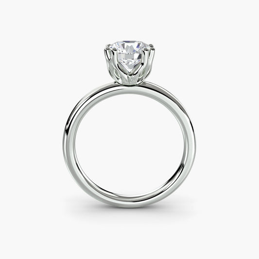 Brillante Setting carati – vista frontale