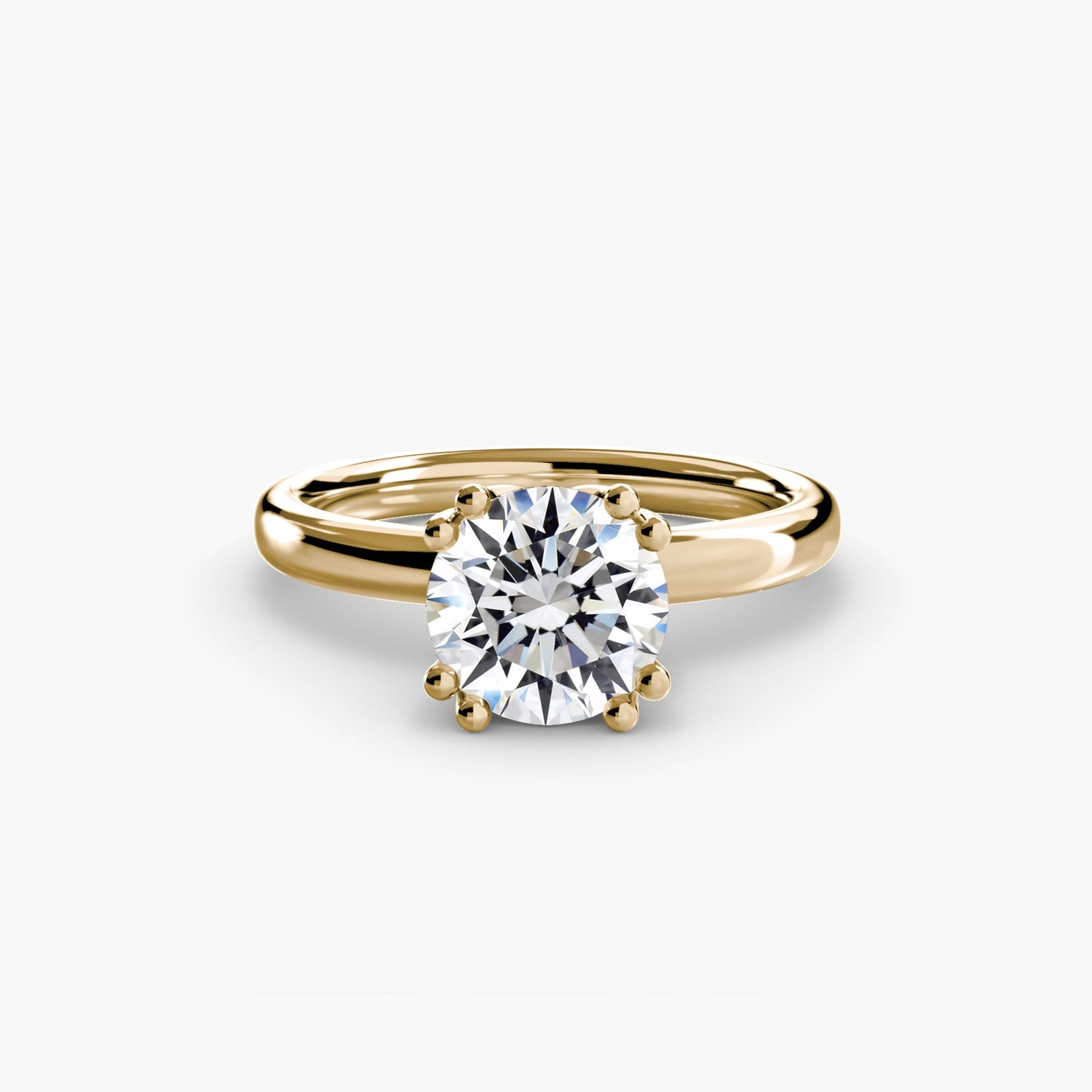 Brillante Gemma Setting carati – vista frontale