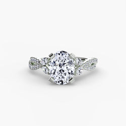 Pavé Setting – Brillante 0,35 carati Gold