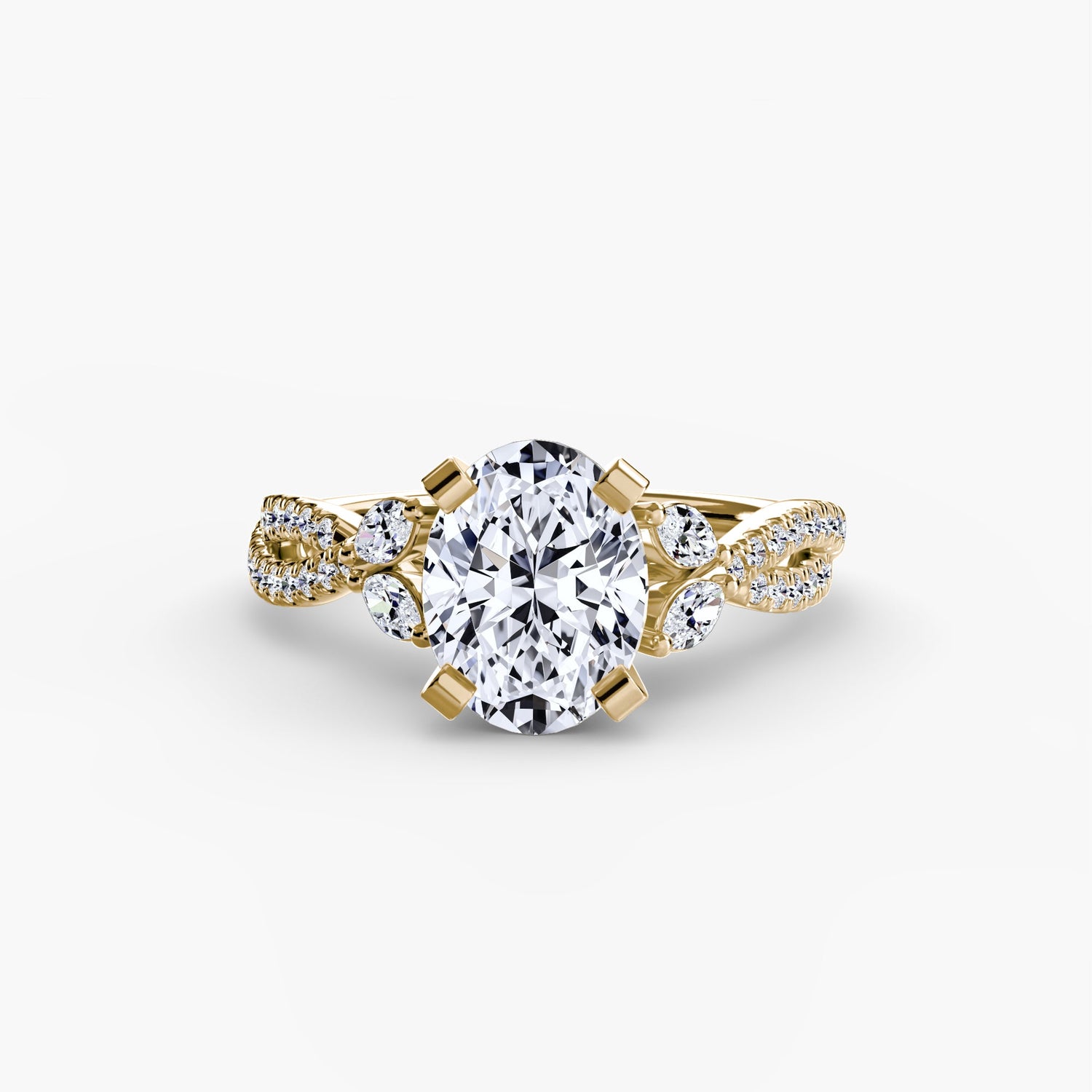 Taglio Brillante Brillante anello in Gold – vista alternativa