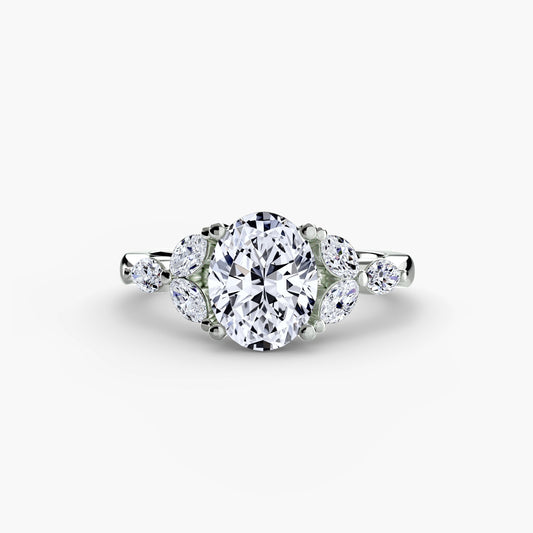 Taglio Rotondo Pietra Preziosa anello in Gold – vista principale
