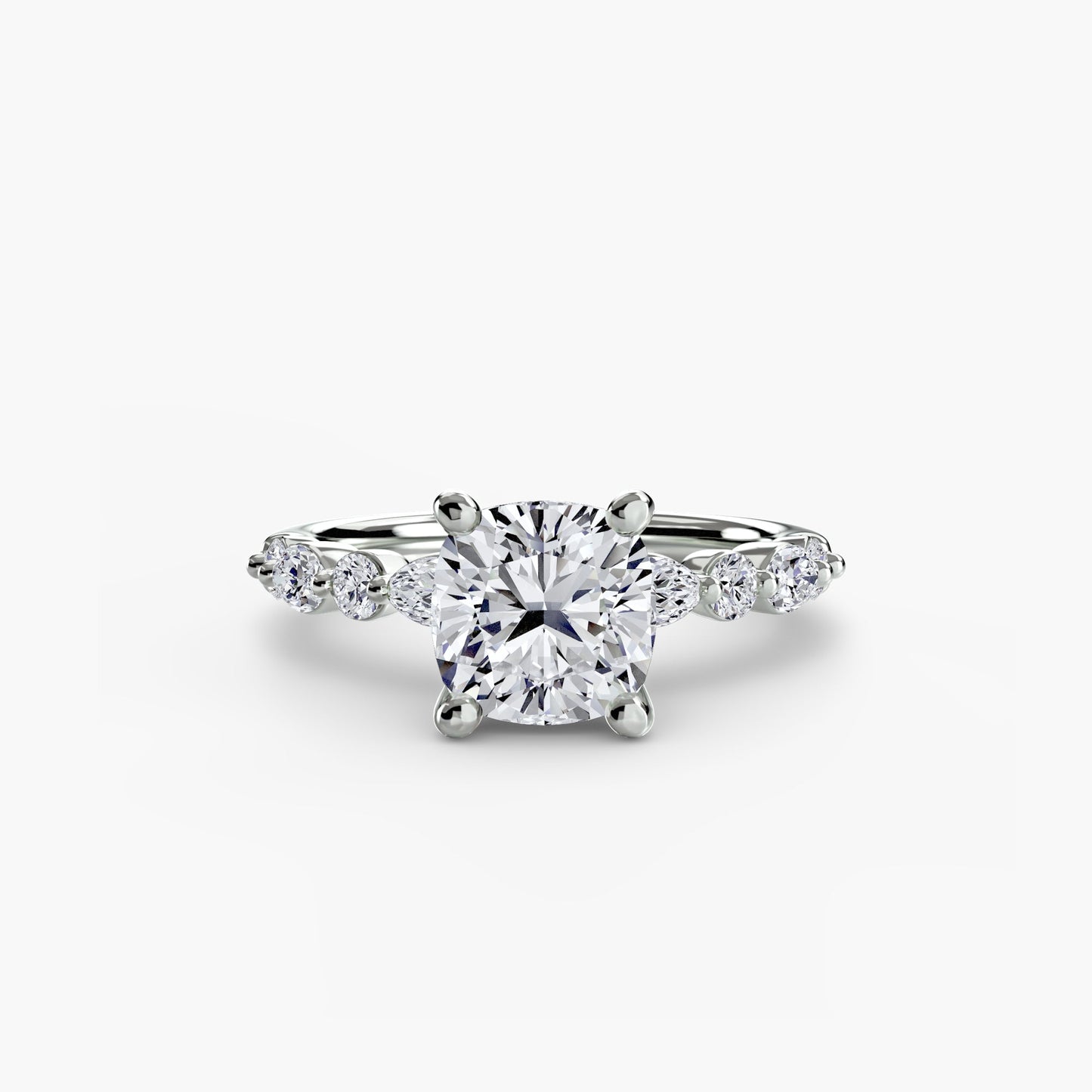Diamante Fine Taglio Rotondo Setting in Gold – vista angolare