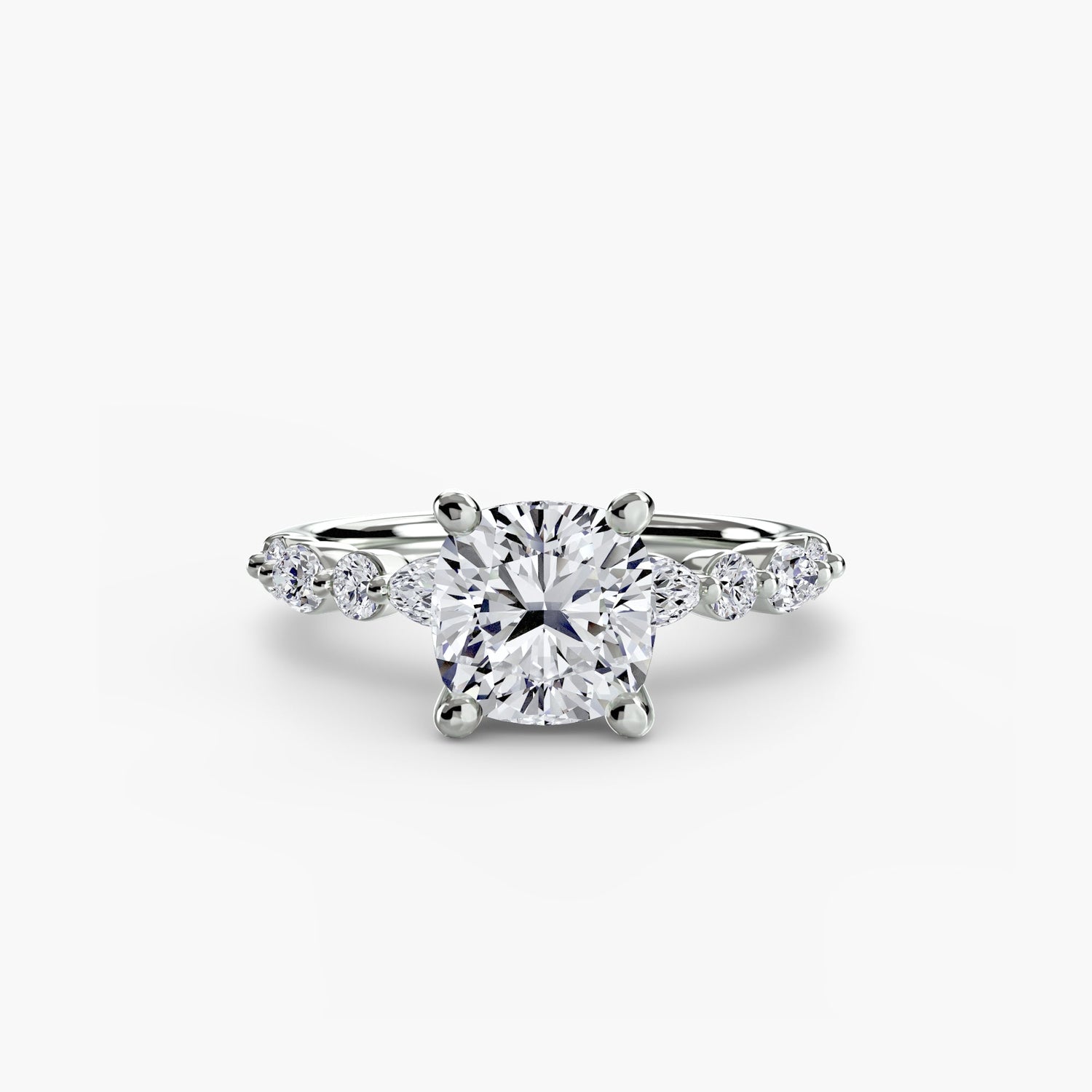 Diamante Fine Taglio Rotondo Setting in Gold – vista angolare
