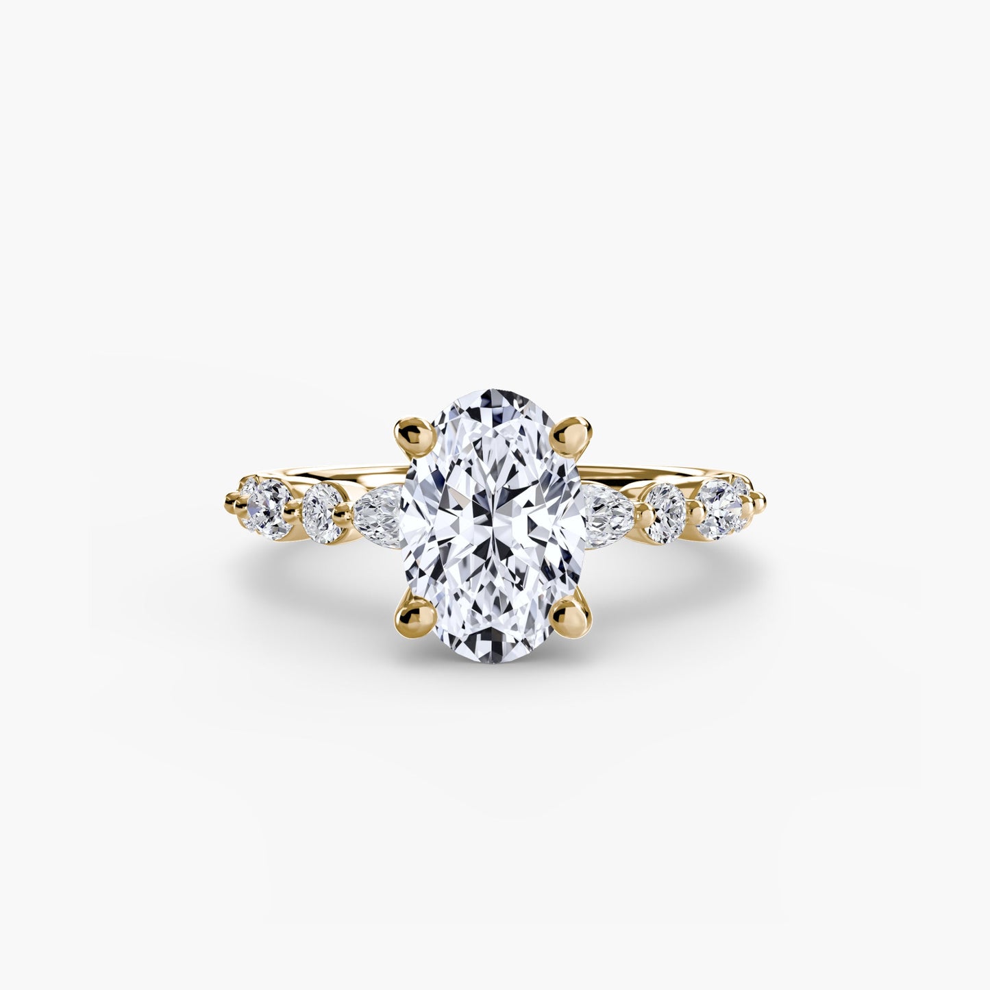 Diamante Fine Setting 0,35-carati Gold – vista profilo
