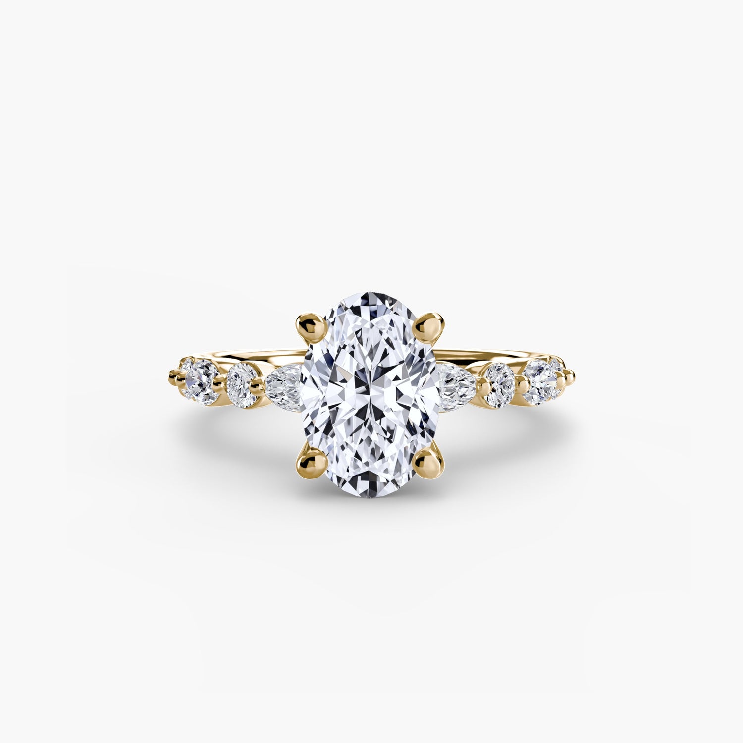 Diamante Fine Setting 0,35-carati Gold – vista profilo