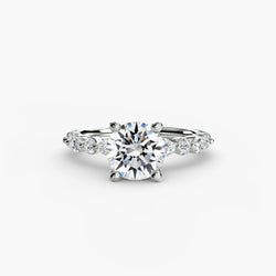 Diamante Fine Pavé Setting 0,35 carati in Gold
