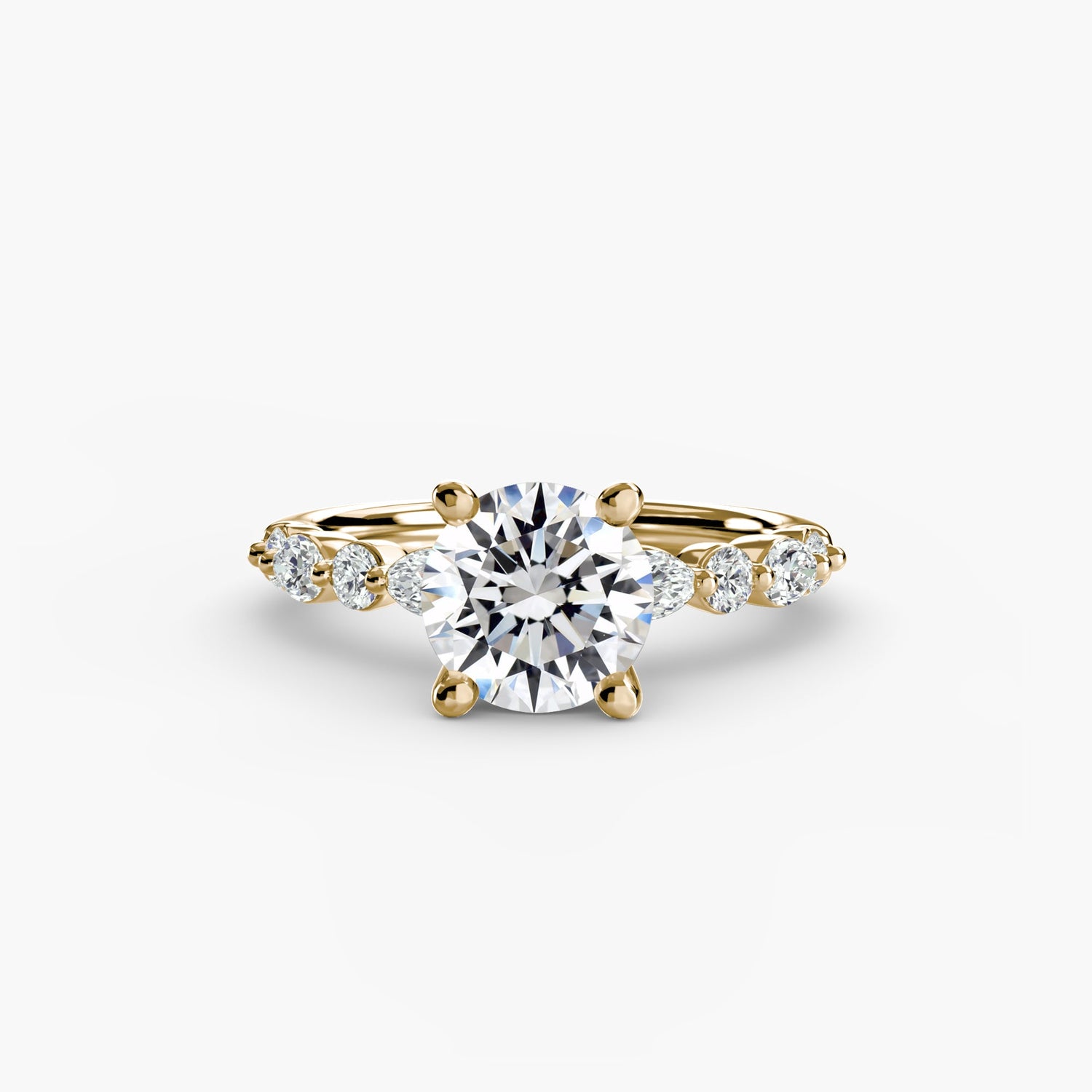 Diamante Fine Setting 0,35-carati Gold – vista frontale