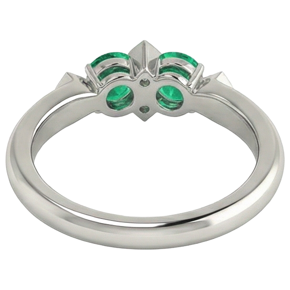 Elegante Anello con Gemma 1 carati – vista posteriore