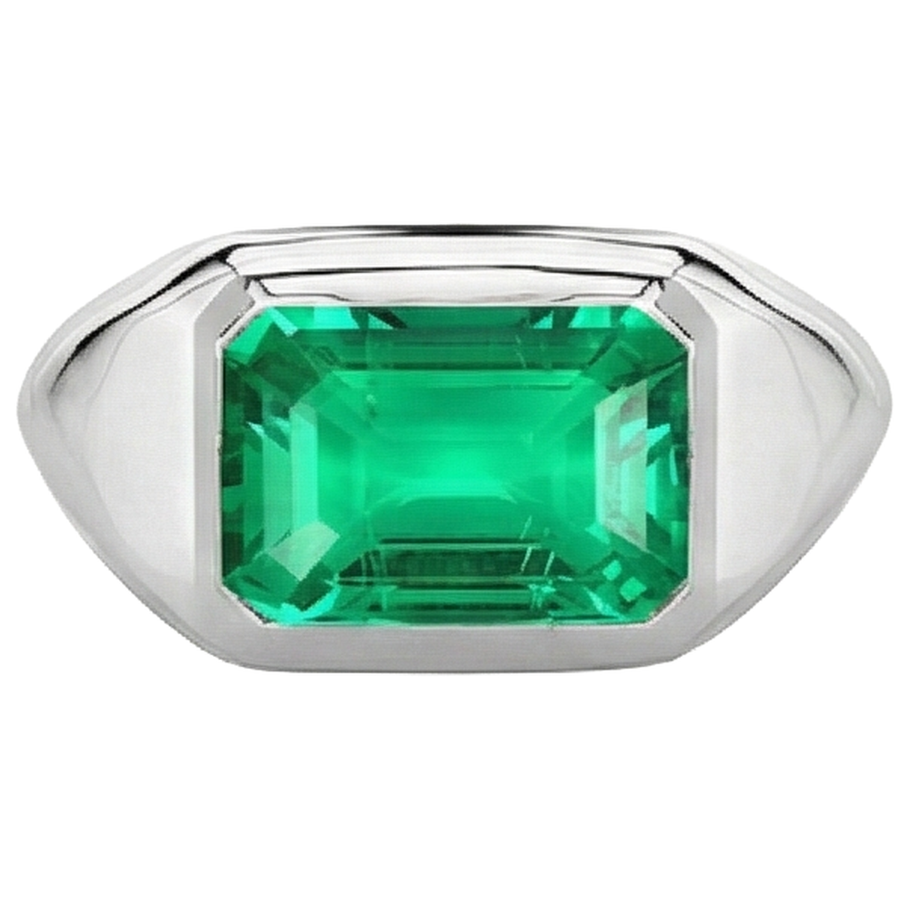 Fine Anello con Gemma 3 carati – vista profilo