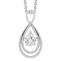 Brillante Taglio Old Mine Diamante Pendente a Goccia – 1,50