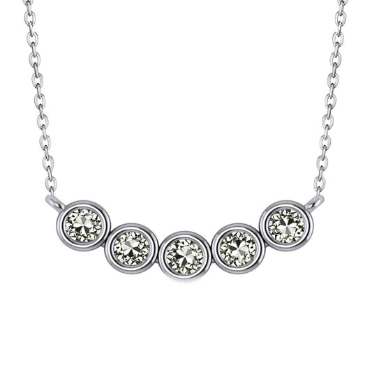 Diamante Fine Pendente a Goccia 5 carati Oro 14 Carati Bianco – vista principale