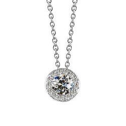 Halo Oro Bianco 14K con Brillante – 1,50 carati
