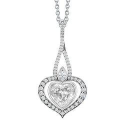 Diamante Fine Incassato a Bezel Pendente 1,50 carati in Oro