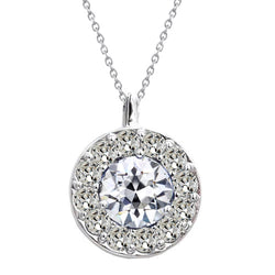 Diamante Halo 3 carati F/VS1 – Oro Bianco 14K