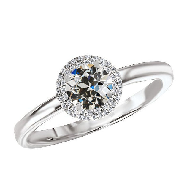 Diamante Anello di Fidanzamento Halo – vista principale