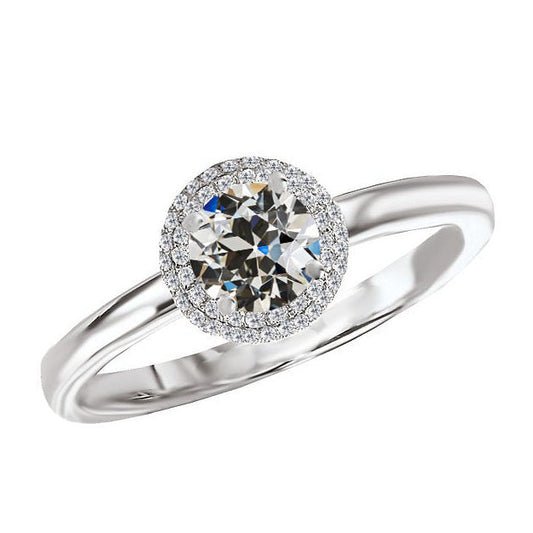 Diamante Anello di Fidanzamento Halo – vista principale