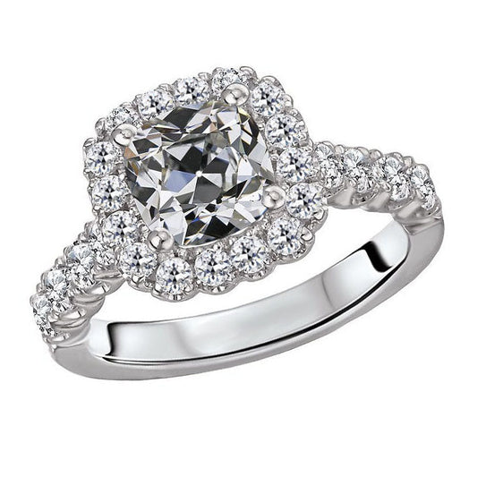 Diamante Anello con Pavé Halo – vista principale