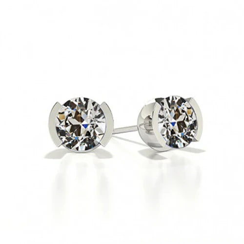 Diamante Fine Orecchini Pendenti 1-carati Oro 14 Carati Bianco – vista principale