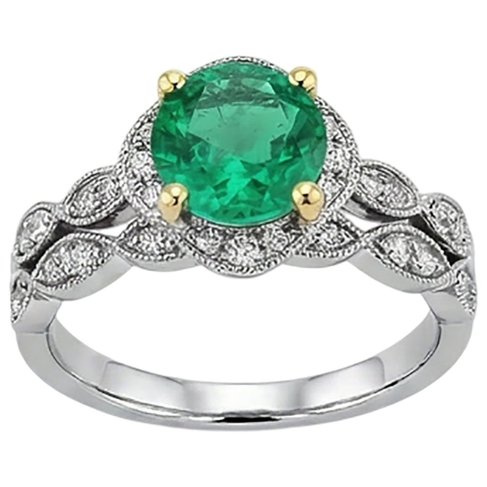 Elegante Anello con Gemma 2,50 carati – vista profilo
