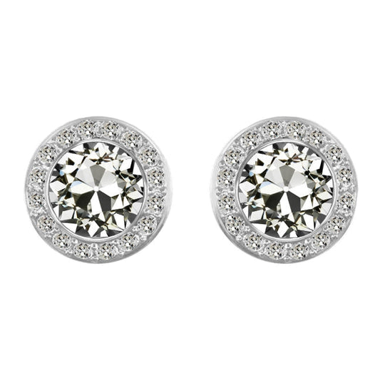 Diamante Fine Orecchini Pendenti 2 carati Oro Bianco 14K – vista principale