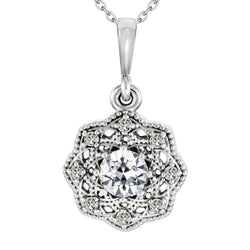 Diamante Fine Halo – Vintage 1,50 carati Oro 14 Carati Bianco