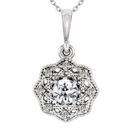 Diamante Fine Halo 1,50-carati Oro 14 Carati Bianco – vista principale