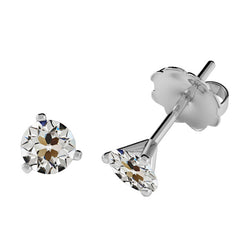 Diamante Fine Cuscino Antico Orecchini 1,50 carati in Oro 14