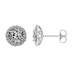 Diamante Fine Orecchini Pendenti 1 carati F/VS1 – Oro Bianco 14K
