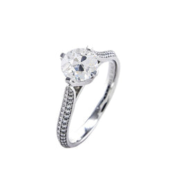 Brillante Pavé Anniversary Ring 1 carati in Oro Bianco 14K