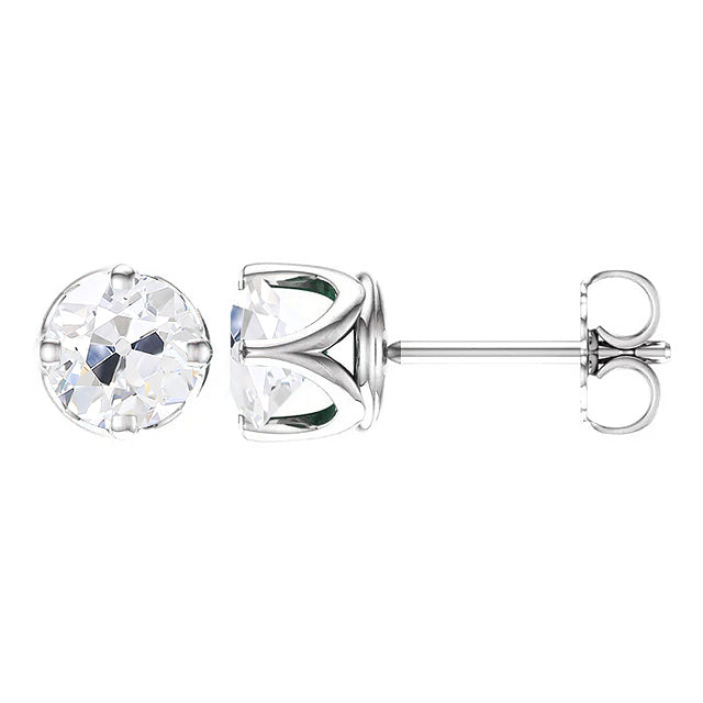 Diamante Orecchini 4-carati Oro 14 Carati Bianco – vista principale