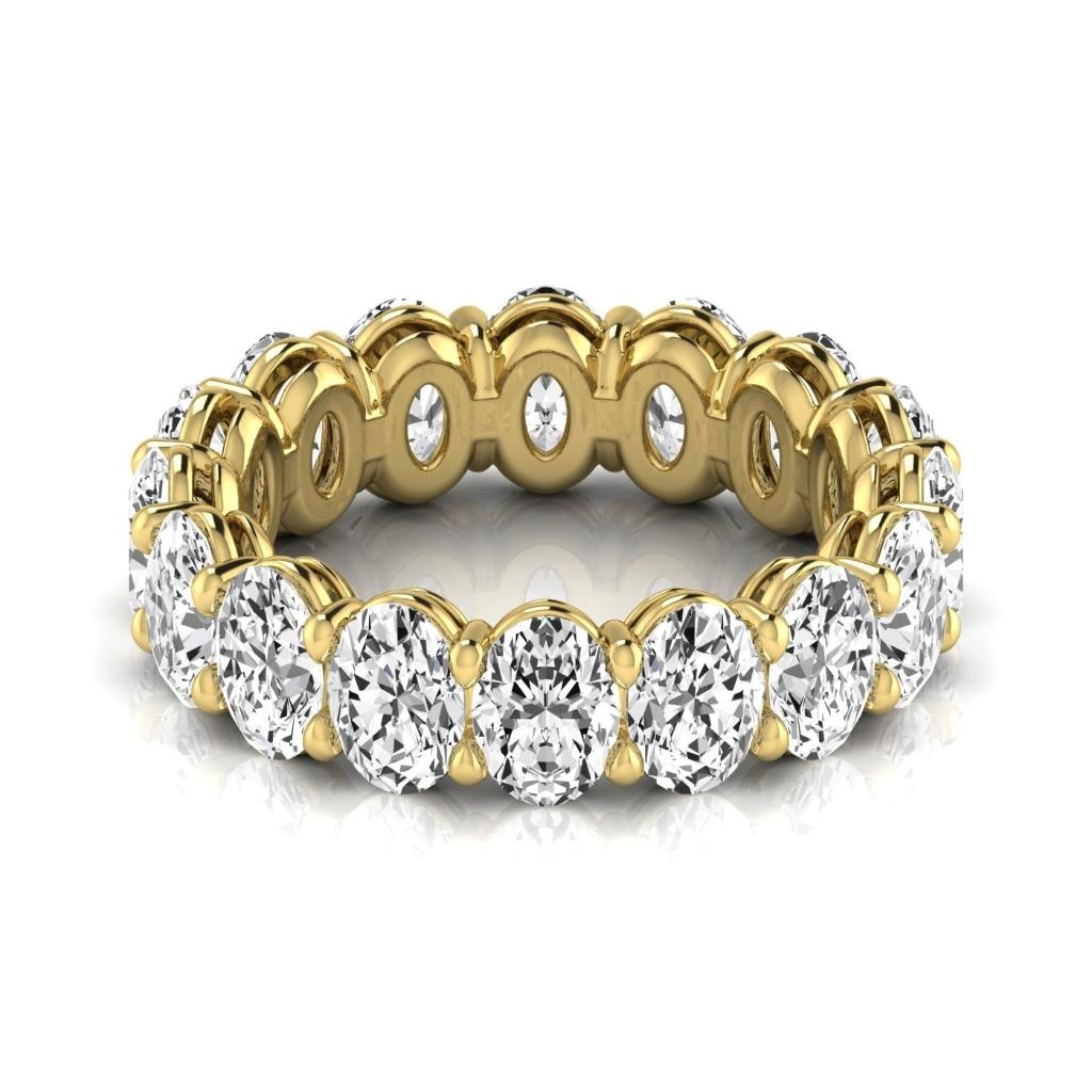 Brillante Eternity Band 0,33 carati Oro Giallo 14K – vista frontale